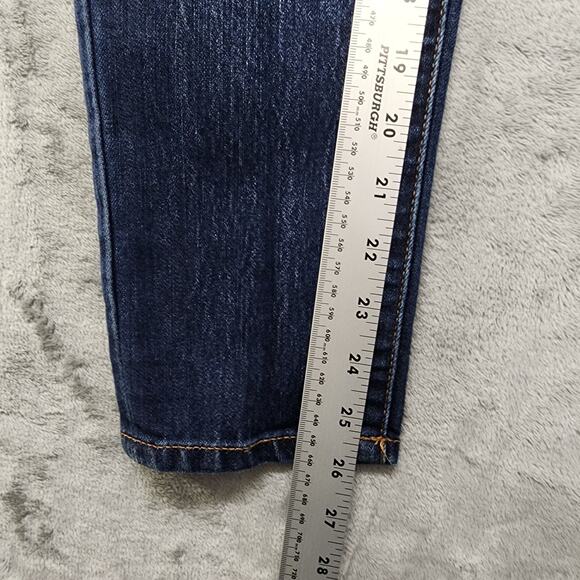 Maurices Jeans Womens 4 Blue Dark Wash Mid Rise Skinny Ankle Stretch Denim - Picture 11 of 13